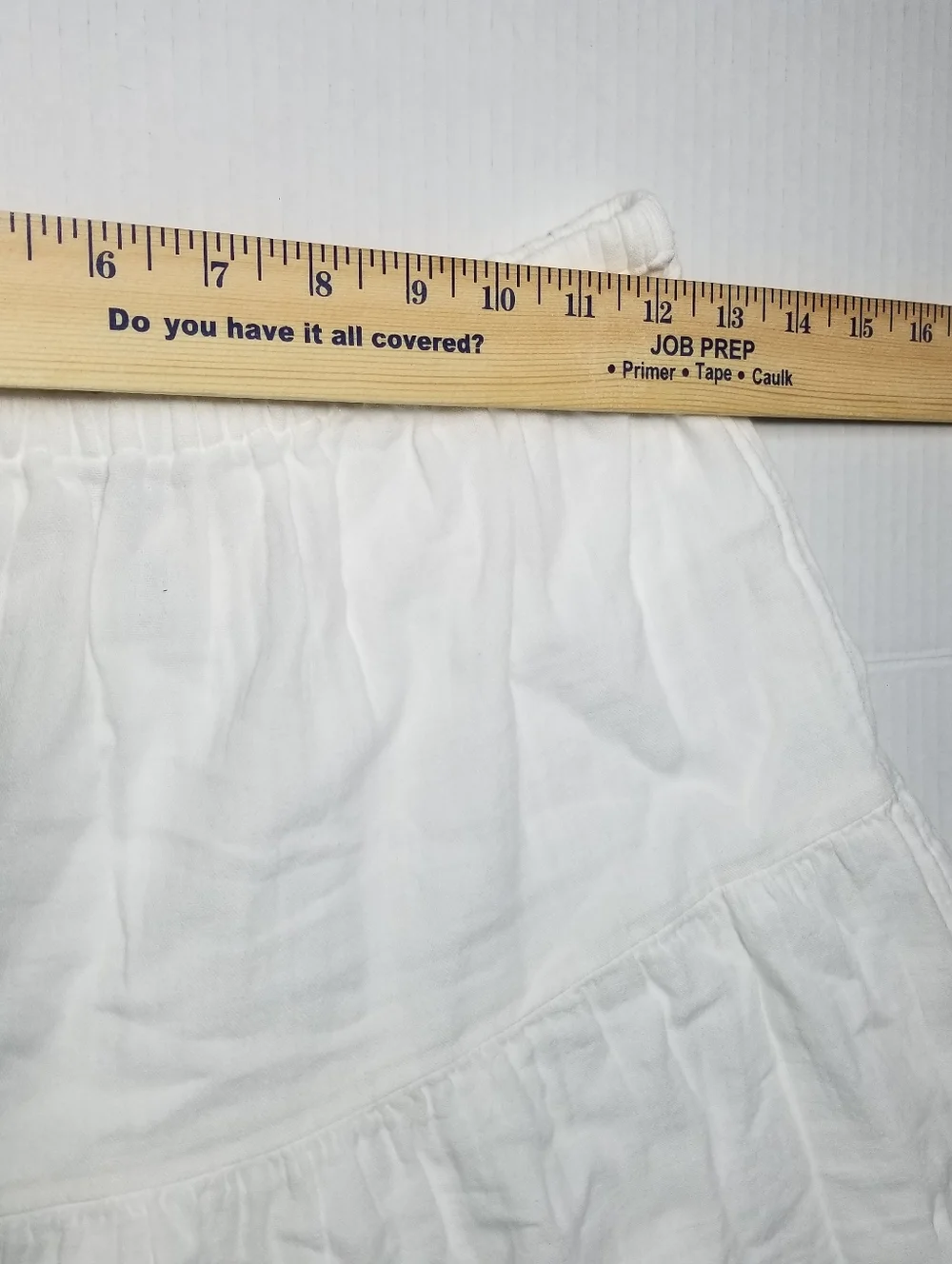 NWT OLD NAVY GIRL'S WHITE TIERED SKIRT SIZE LARGE 10/12